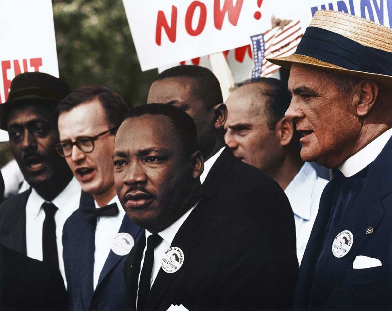 Dr. Martin Luther King Jr. at rally