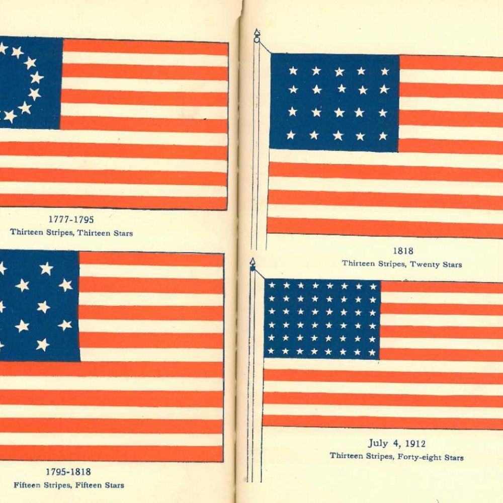 4th of July American flags